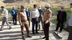 بازدید بازرس‌کل استان مرکزی از پروژه آب‌رسانی به شهر تفرش