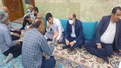 بازرس کل استان بوشهر در مسجد صاحب الزمان با مردم دیدار کرد