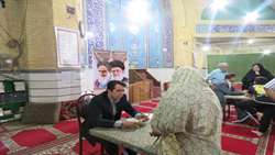 برپایی میز خدمت توسط بازرسی کل استان یزد در مسجد امیرالمومنین(ع)