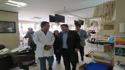 بازدید سرزده بازرس کل قضایی استان یزد از بیمارستان شهید رهنمون