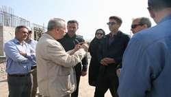 بازدید بازرس کل زنجان از پروژه ساخت بزرگترین تقاطع ترافیکی شهر زنجان