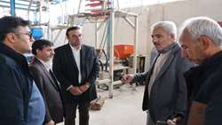 بازدید بازرس کل استان خراسان شمالی از واحد تولیدی مواد شوینده تعطیل شده شهرک صنعتی شیروان