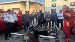 بازدید بازرس کل استان گیلان از سازمان آتش‌نشانی و خدمات ایمنی شهرداری رشت