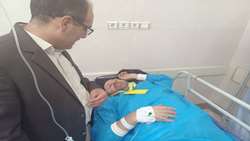 عیادت بازرس کل قضایی استان سیستان و بلوچستان از مجروحان حادثه تروریستی زاهدان