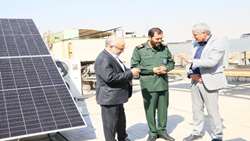 افتتاح فاز اول نیروگاه خورشیدی بازرسی کل استان تهران