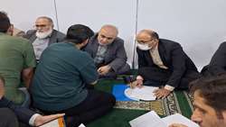 حضور معاون اقتصادی سازمان بازرسی در مسجد حضرت رقیه (س) شهرستان نسیم شهر/ دستورات لازم برای رسیدگی به مشکلات مردم صادر شد