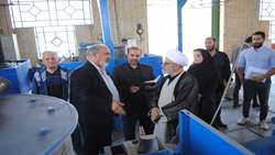 بازدید میدانی بازرس‌کل قضایی استان سمنان از کارخانه کوبش کویر برای بررسی مشکلات تولیدی و اجرایی