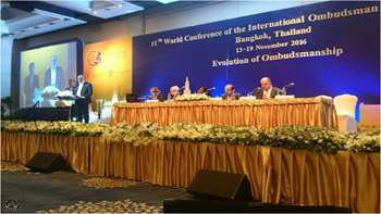 شرکت قاضی سراج در یازدهمین اجلاس جهانی آمبودزمان بین‌المللی - بانکوک